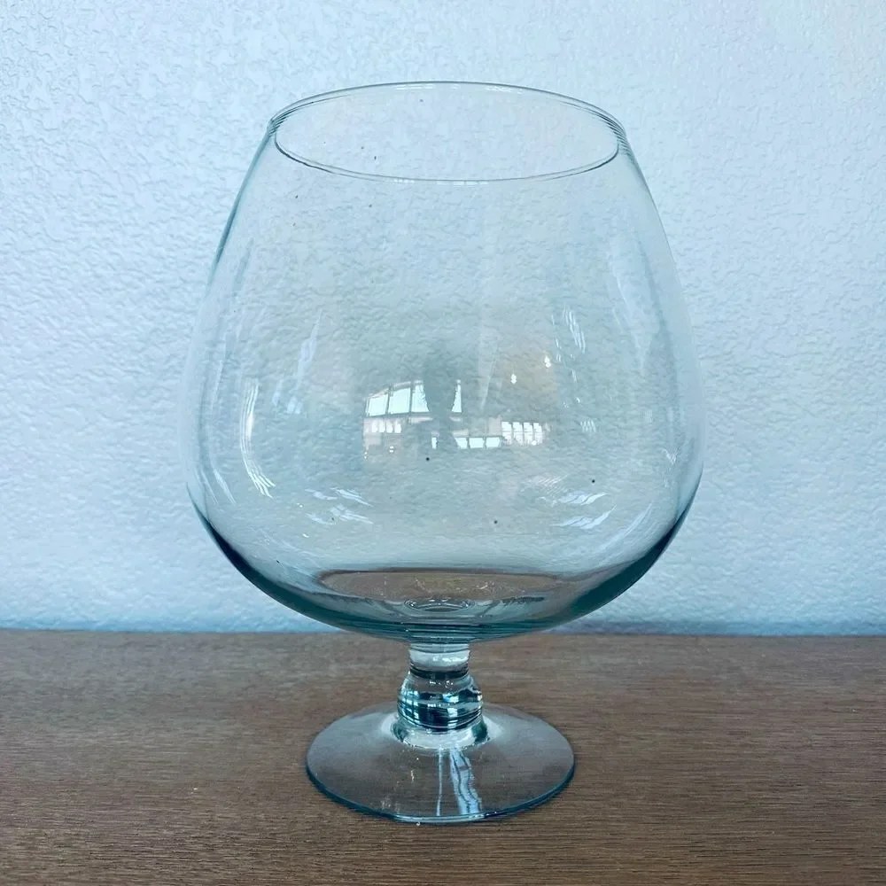 Glass Fishbowl Decor Cocktail Wine Serving Bowl